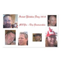 Saint Polska Day 2010 MVPs Rectangle Sticker