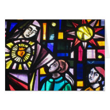saint stained easter greeting cards