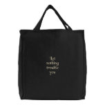 Saint Teresa Quote embroidered bags