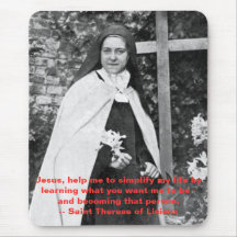 Saint Therese of Lisieux Mousepad