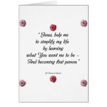 Saint Therese Quote Card