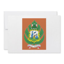 Saint Vincent and the Grenadines Coat of Arms Personalized Invitation