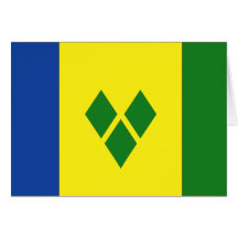 Saint Vincent Flag Card