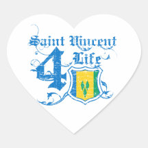 Saint Vincents for life Stickers