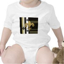 Saints Black and Gold Fleur de lis Creeper