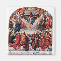 Saints Picture ( Landau "Altar") By Albrecht Dürer Magnet