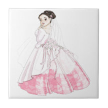 Sakura Bride Ceramic Tile