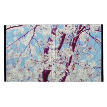 Sakura- cherry blossom tree branches in spring iPad folio cover