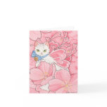 Sakura Fairy Cat notecard