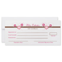 Sakura Gift Certificate Template