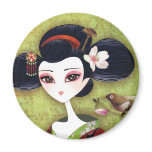 Sakura Girl magnets
