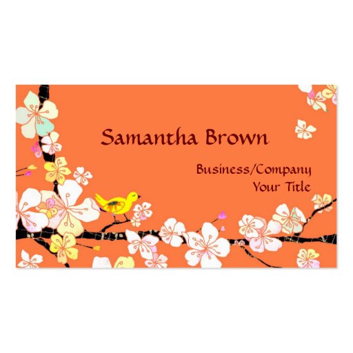 Sakura Interior Designer Business Cards