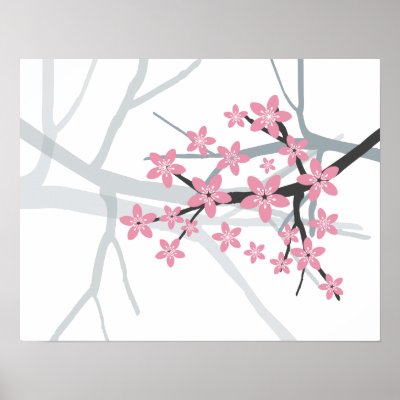 Sakura - Japanese Cherry Tree Blossom Print by EveStock