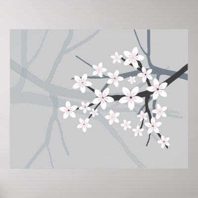 Sakura - Japanese Cherry Tree Blossom Print by EveStock