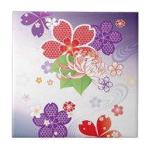 Sakura Kiomono - Japanese Design Tiles