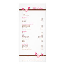 Sakura Spa Menu Template