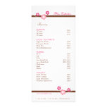 Sakura Spa Menu Template rack cards
