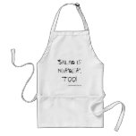 Salad is murder, too! aprons
