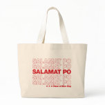 Salamat Po “Thank You” Grocery Bag Design - Red