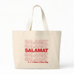 Salamat “Thank You” Grocery Bag Design - Red