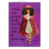 Sally and Her Bad Hair Card