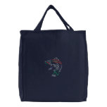 Salmon embroidered bags