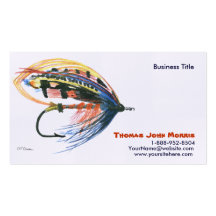 Salmon Fly fishing Lure Business Card