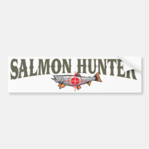 Salmon Hunter Bumper Stickers