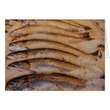 Salmon, Pike Place Market, Seattle, Washington Cards