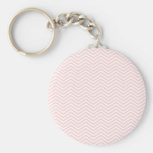Salmon Pink Chevron Keychains