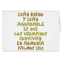 Salmos 133:1 greeting card