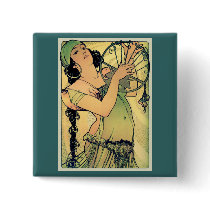 Salome By Alphonse Mucha ~ Art Nouveau Buttons