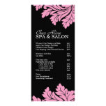 Salon and Spa Price List & Rack Card rack cards
