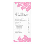 Salon and Spa Price List & Rack Card rack cards