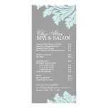 Salon and Spa Service Menu rack cards