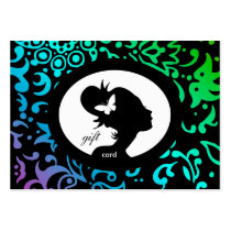 Salon Gift Card Butterfly Woman GBP Business Cards