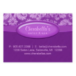 Salon Gift Card Certificate Spa Purple Damask Business Card Template