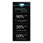 Salon Jewellery Marketing Cards Blue rack cards