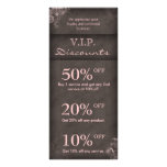Salon Marketing Card Salon Spa Floral Vintage Taup