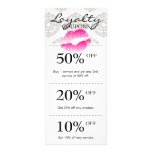 Salon Marketing Cards Beauty Lips Pink rack cards