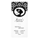 Salon Marketing Cards Butterfly Woman Silhouette rack cards