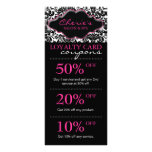 Salon Marketing Cards Damask Pink Floral