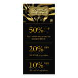 Salon Marketing Cards Gold Animal Zebra rack cards
