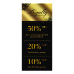 Salon Marketing Cards Gold Floral Butterfly rack cards