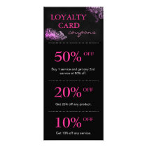 Salon Marketing Cards Pink Floral