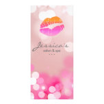 Salon Marketing Cards Pink Lips & Lights rack cards