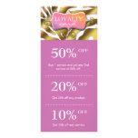 Salon Marketing Cards Pink Orange Gold Zebra rack cards