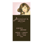 Salon Marketing Cards Pretty Woman Pink rack cards