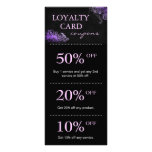 Salon Marketing Cards Purple Floral rack cards