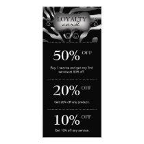 Salon Marketing Cards Silver Zebra